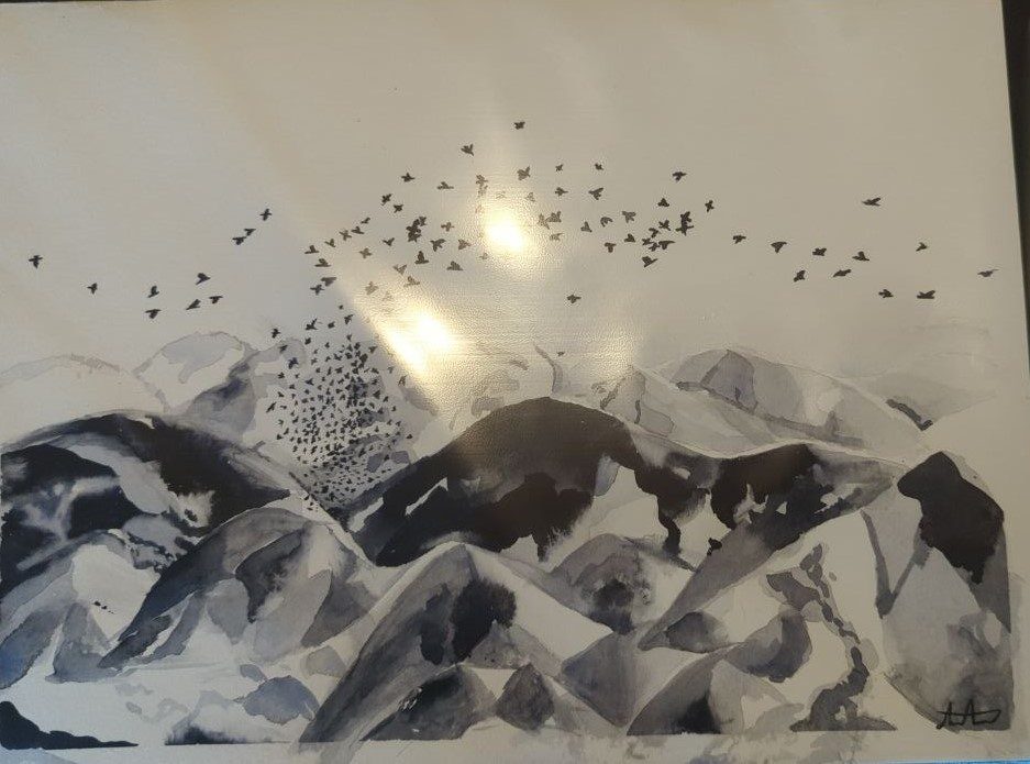 Painting by Behnaz Arzani